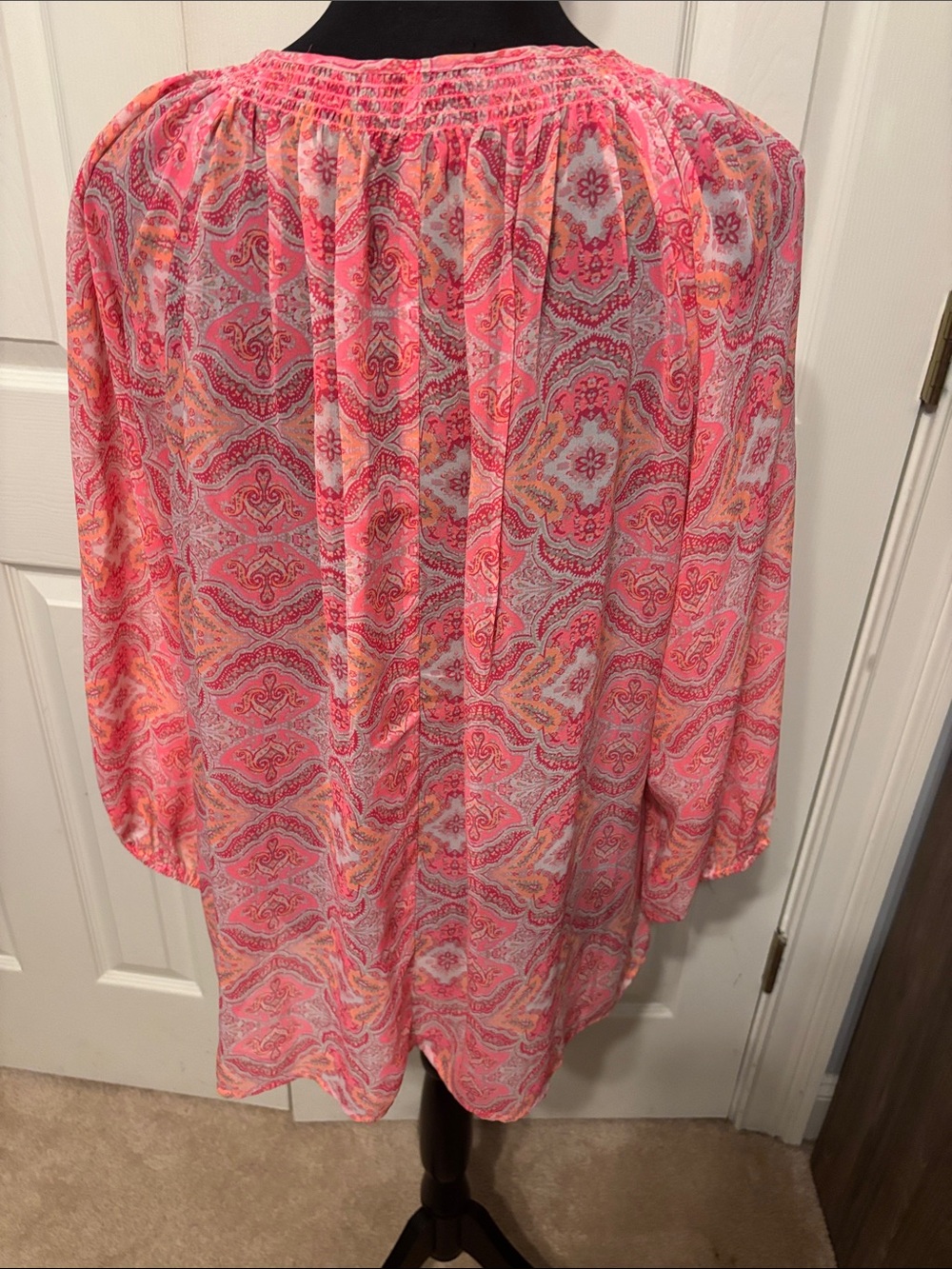 Victoria’s Secret Paisley Sheer Blouse - Picture 6 of 9
